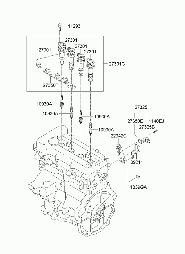 KIA 18829-11050 - Bujii parts5.com