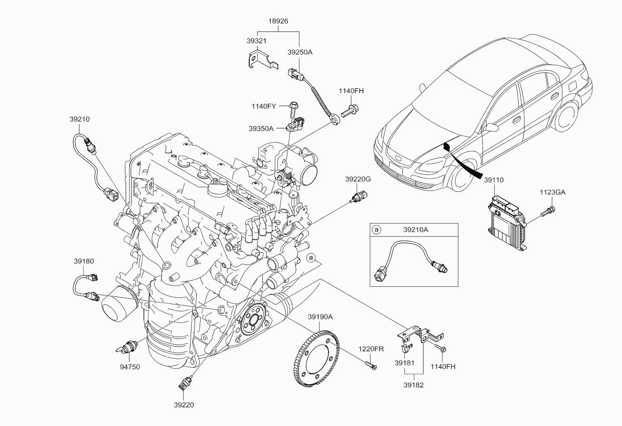 KIA 3921026620 - Sonda Lambda parts5.com