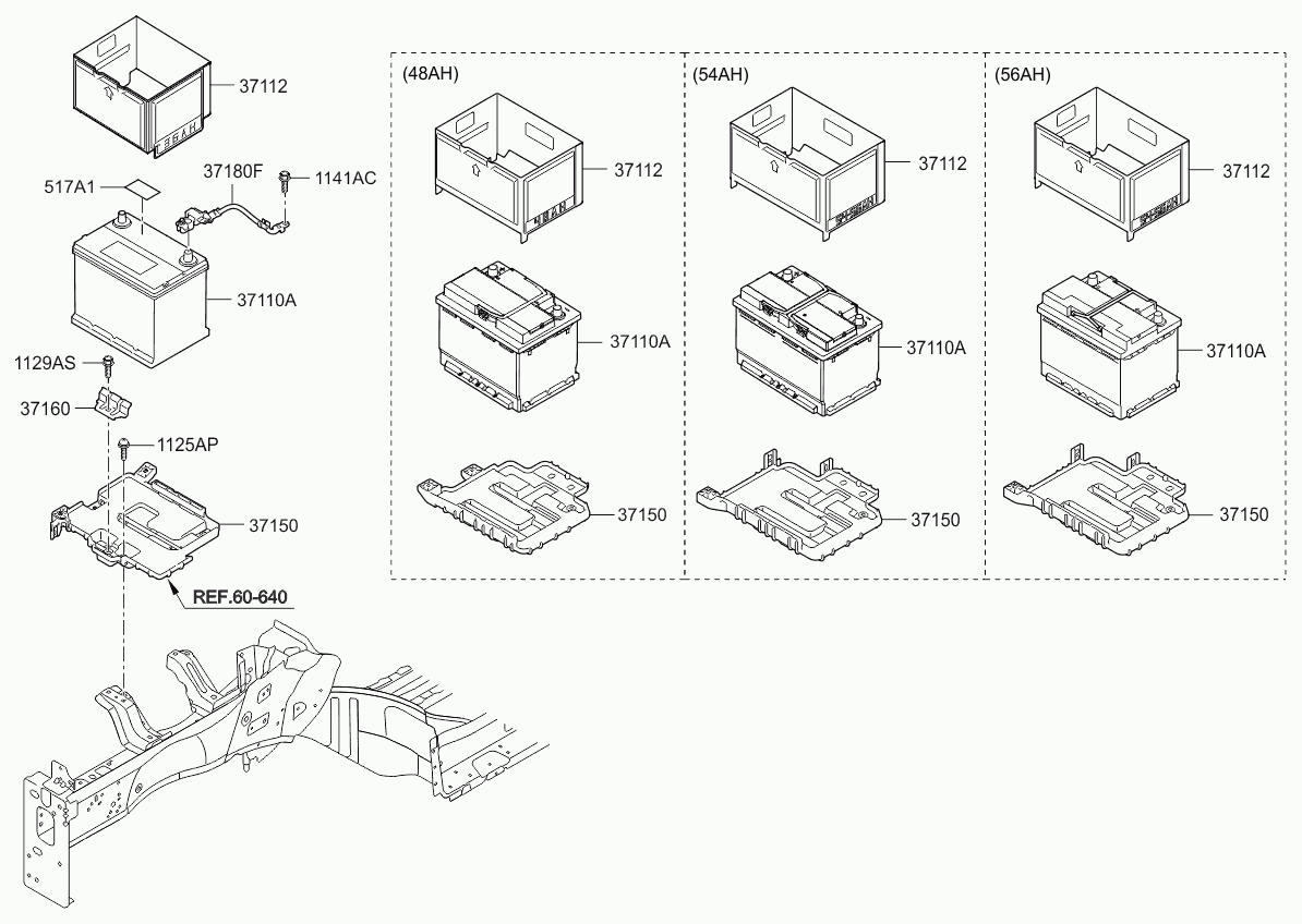 Hyundai 37110A6000 - Käivitusaku parts5.com