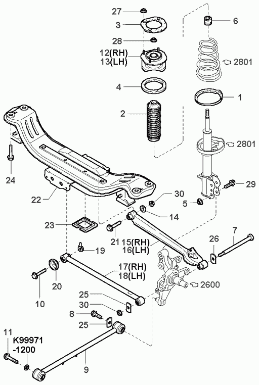 KIA KGA2A280A5A - Пылезащитный комплект, амортизатор parts5.com