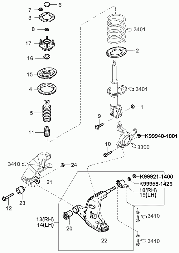 FORD USA 0G03034550B - Rotule de suspension parts5.com