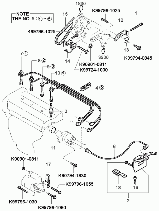 MAZDA 0K95418381 - Klinasti rebrasti kaiš parts5.com