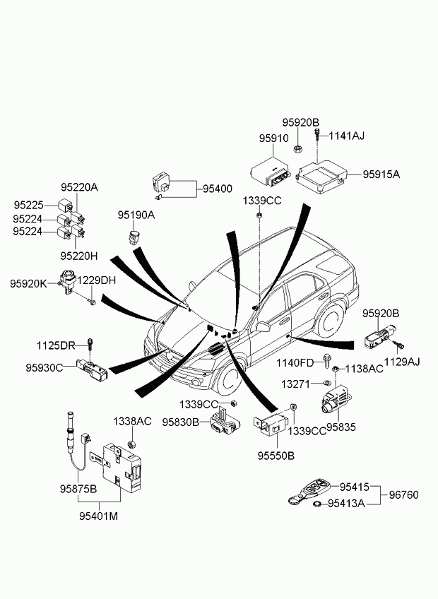 KIA 95224-29850 - Rele, zasencena luc parts5.com