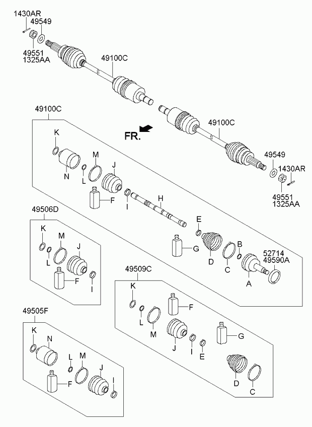 KIA 495062PA60 - Osłona, wał napędowy parts5.com