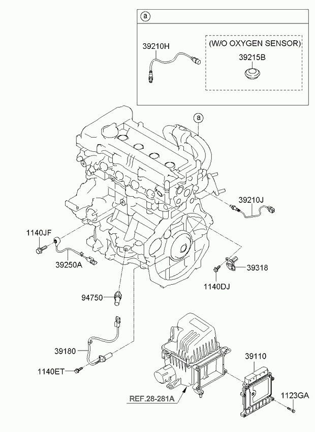 KIA 392102B020 - Lambdatunnistin parts5.com