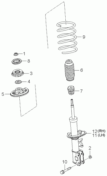 Hyundai 54612-07000 - Тампон на макферсън parts5.com