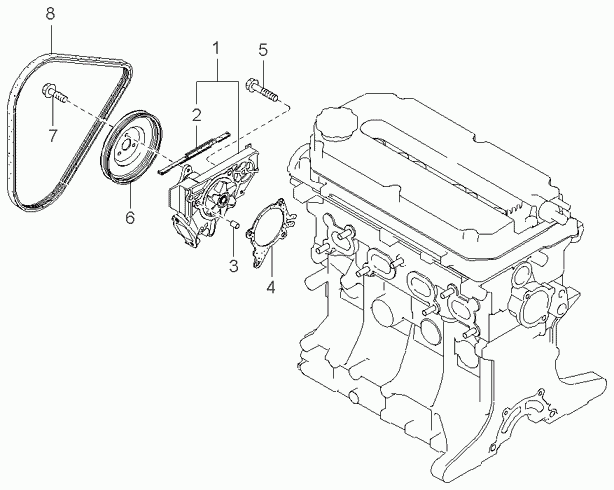 KIA 0K21A 18381 - Courroie trapézoïdale à nervures parts5.com