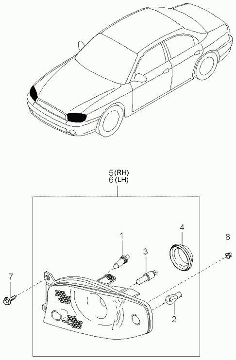 KIA 0K2BA51B05 - Önindító parts5.com