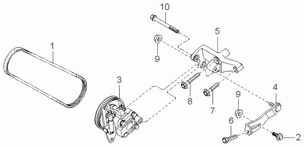 Hyundai MB36615907A - Kanallı V kayışı parts5.com