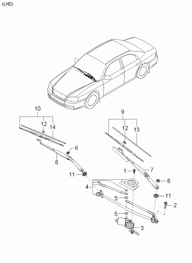 Hyundai 98360-38000 - Щетка стеклоочистителя parts5.com