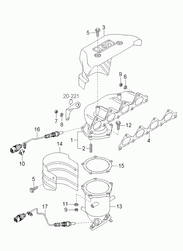 KIA 39210-38015 - Lambda sonda parts5.com