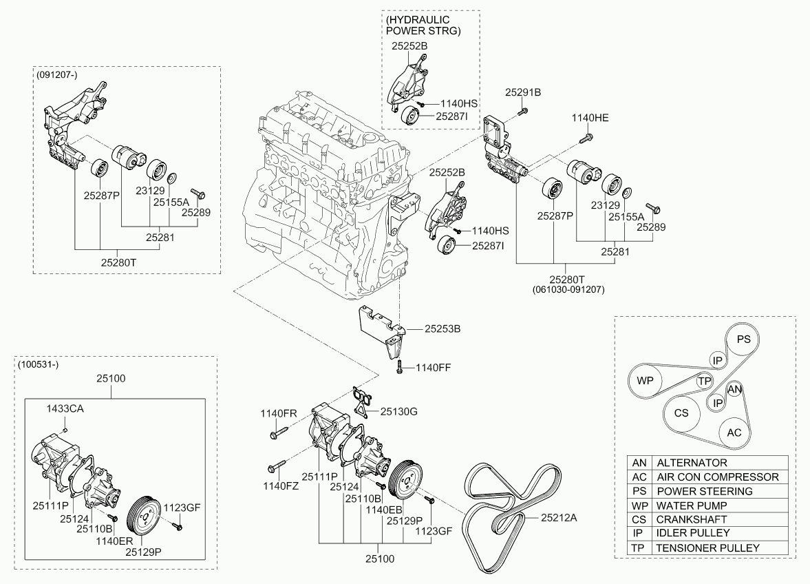 KIA 25110-25002 - Vodní čerpadlo parts5.com