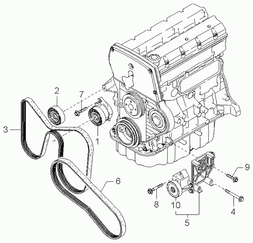 KIA 0K552 15909 - Ιμάντας poly-V parts5.com