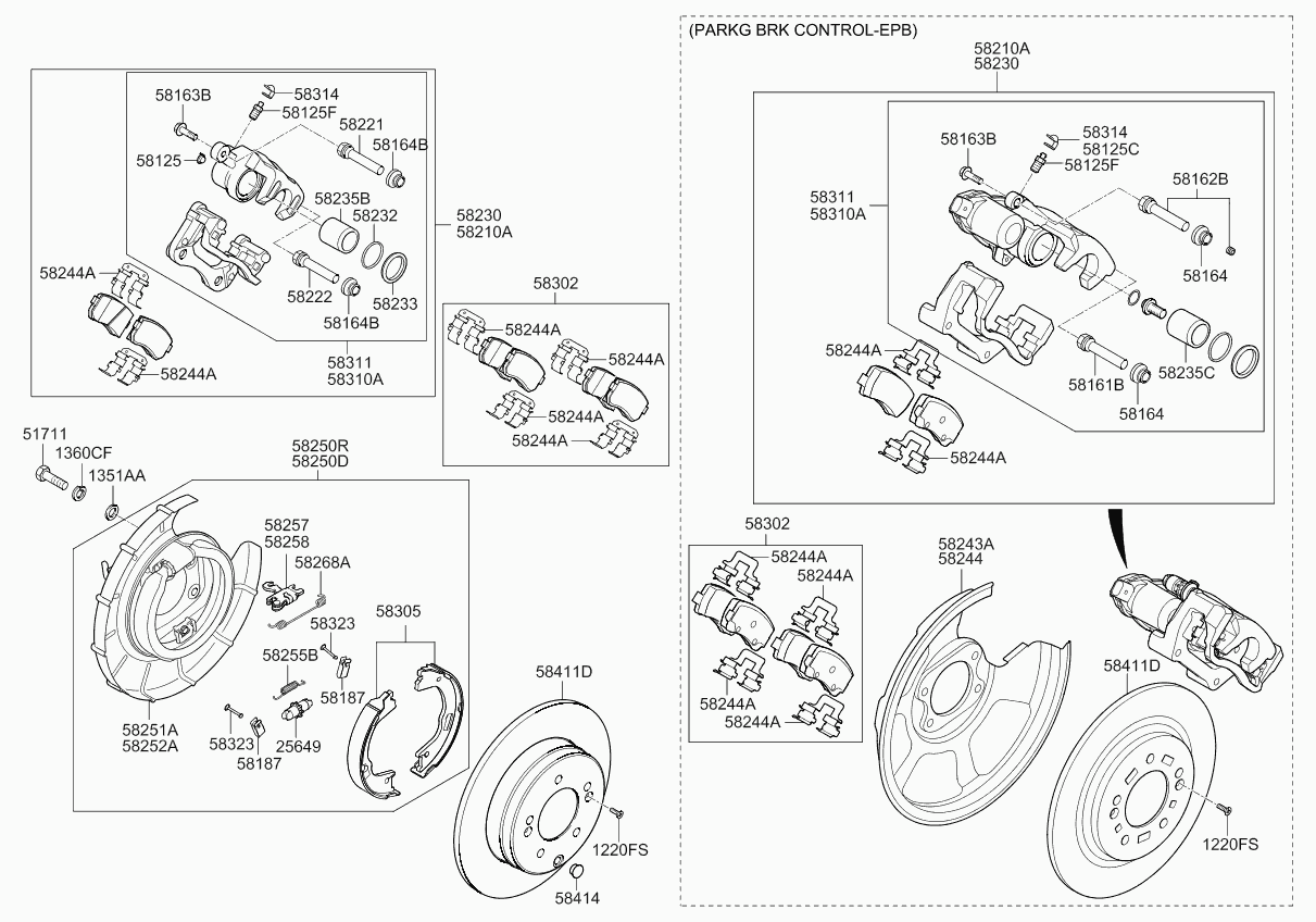 KIA 58302-3ZA00 - Комплект спирачно феродо, дискови спирачки parts5.com