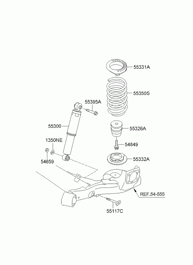 Hyundai 55300-1K000 - Amortizor parts5.com