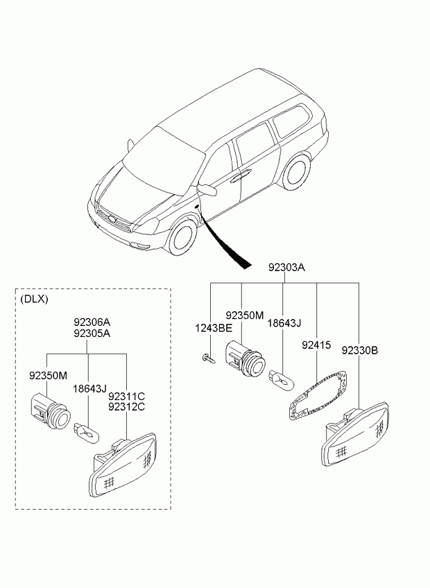 Hyundai 18643 05008N - Крушка с нагреваема жичка, мигачи parts5.com