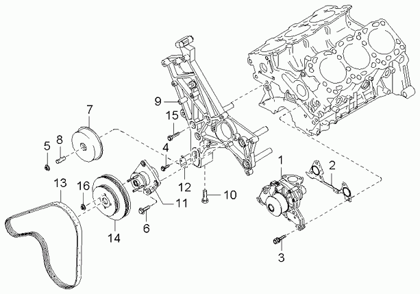 Hyundai 25100-39800 - Bomba de agua parts5.com