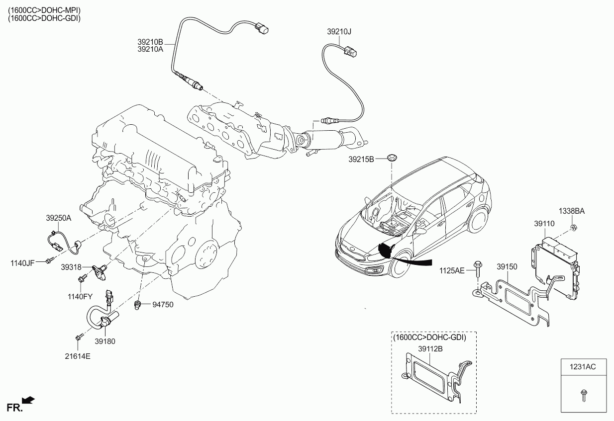 Hyundai 39210 2B420 - Lambdaszonda parts5.com