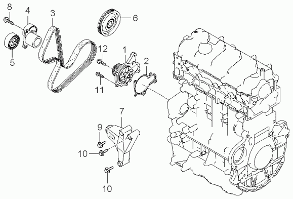 DAEWOO 2528727001 - Deflection / Guide Pulley, v-ribbed belt parts5.com