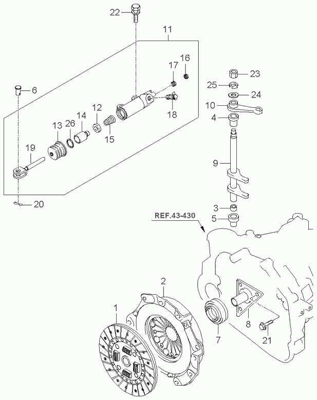 Hyundai 41100-39295 - Clutch Disc parts5.com