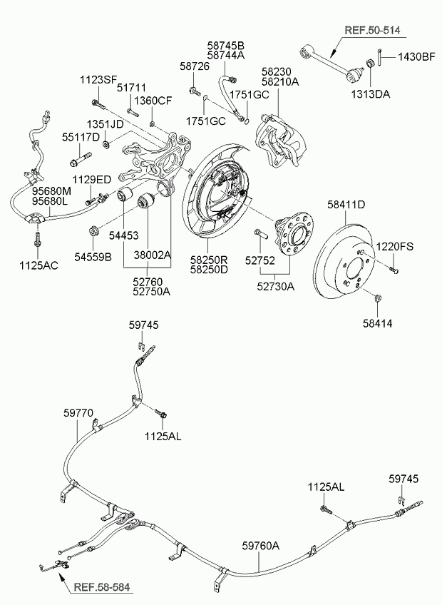 Hyundai 584113K300 - Brake Disc parts5.com