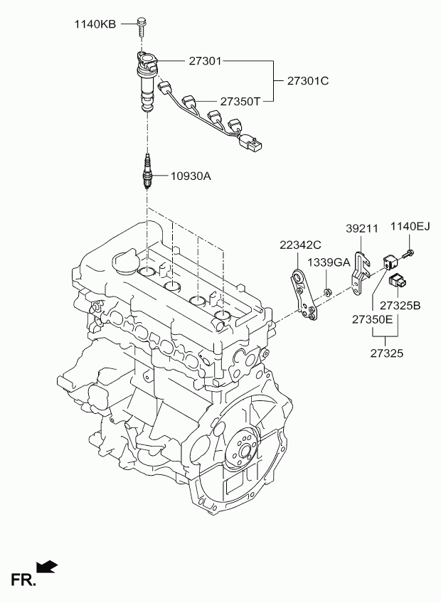 KIA 18858 10090 - Spark Plug parts5.com