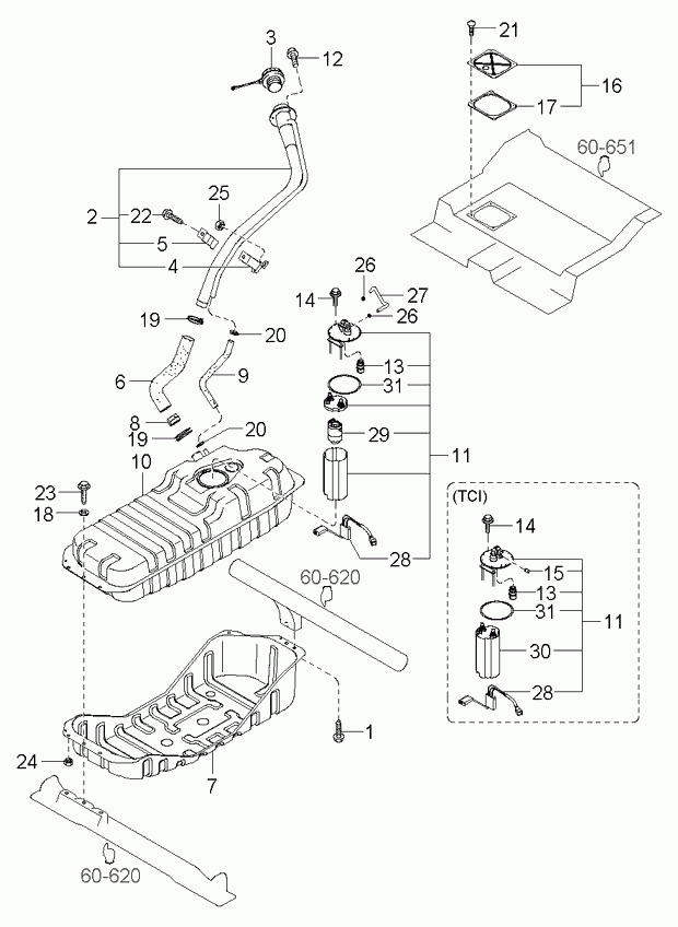 Hyundai 31150-3E400 - Üzemanyag-szivattyú parts5.com