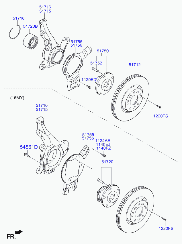 KIA 51750-39603 - Zestaw łożysk koła parts5.com