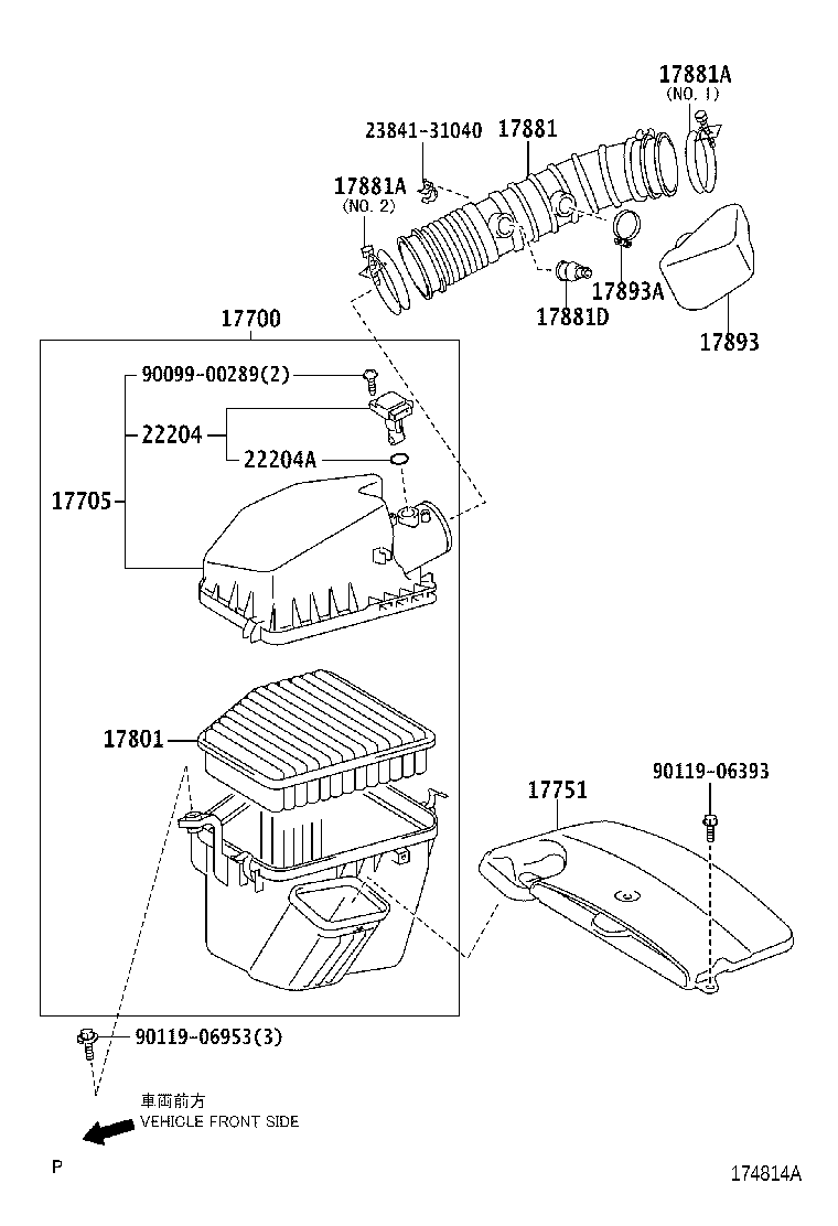 LEXUS 22204-22010 - Débitmètre de masse d'air parts5.com