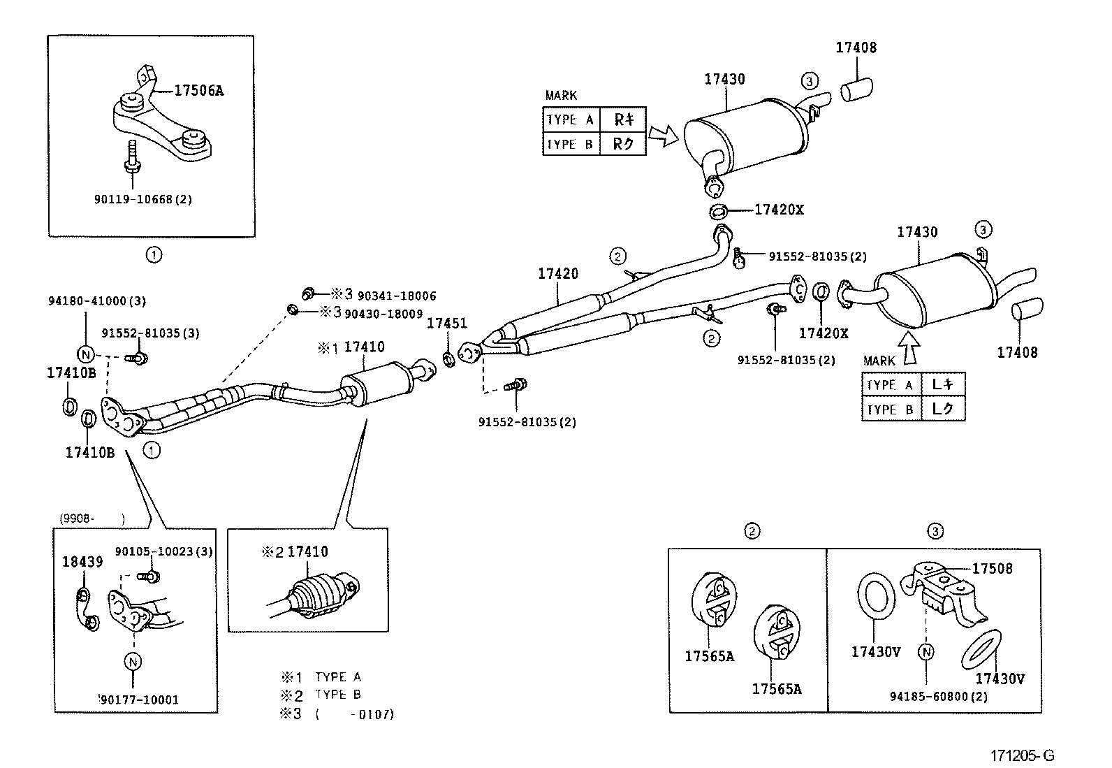 Daihatsu 9418041000 - Nakrętka, kolektor wydechowy parts5.com