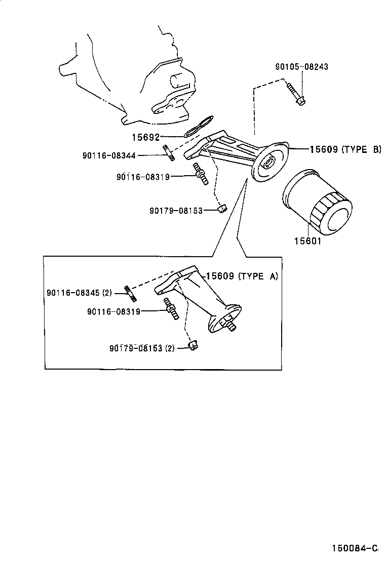 TOYOTA 9091520002 - Filtru ulei parts5.com