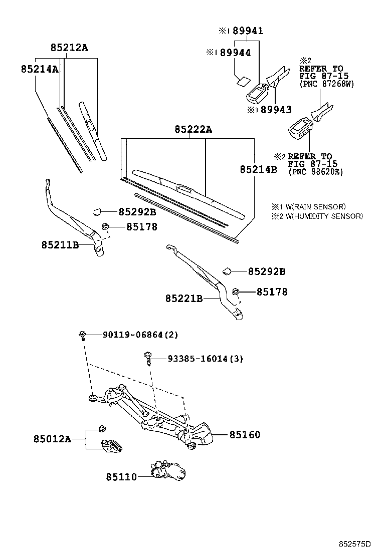 LEXUS 85212-74010 - Μάκτρο καθαριστήρα parts5.com