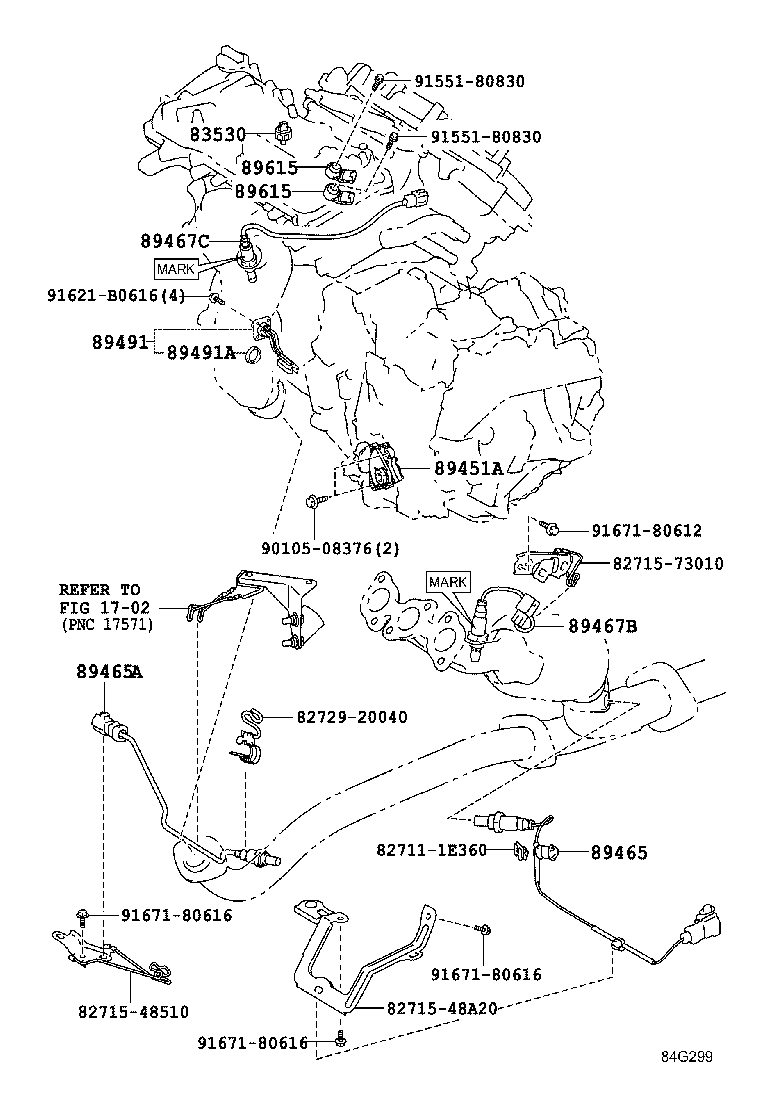 TOYOTA 89465 48270 - Sonda Lambda parts5.com