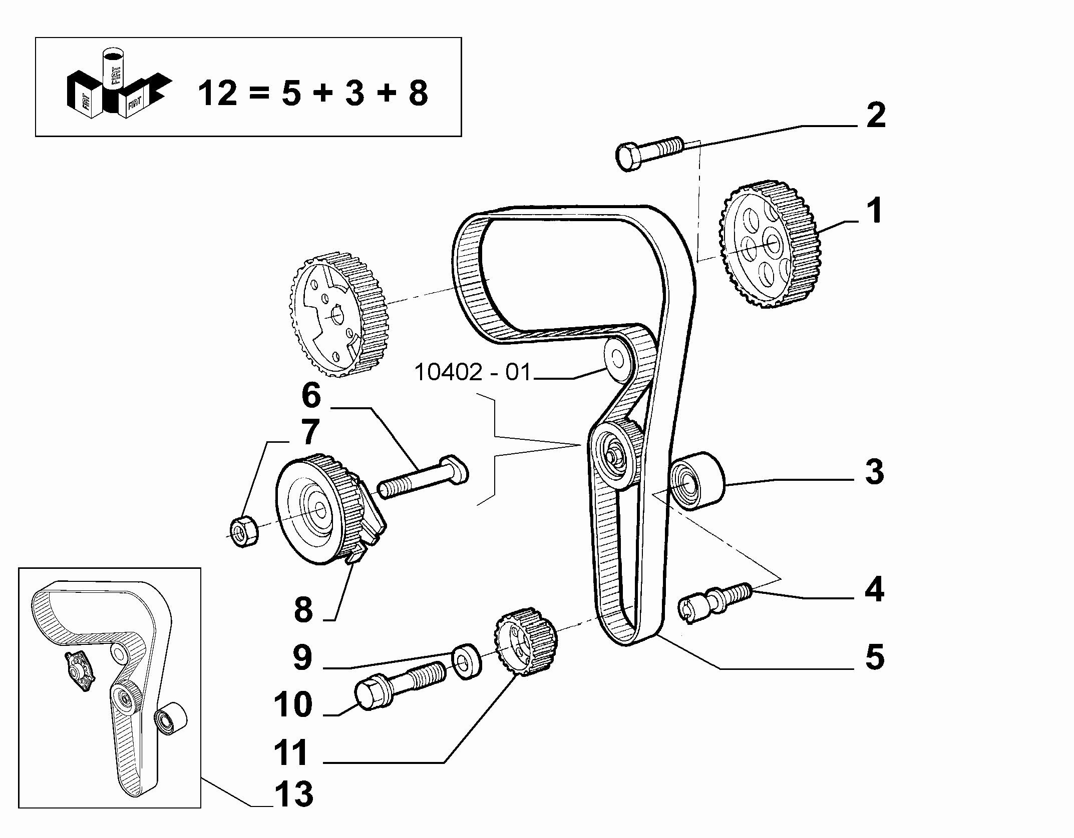 Lancia 71731639 - Curea de distributie parts5.com