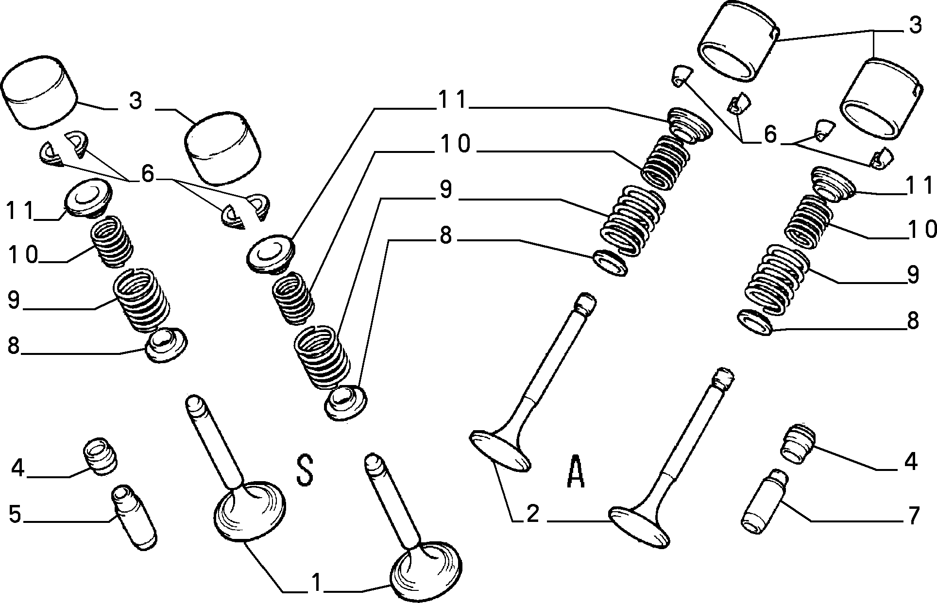 Alfa Romeo 7796198 - Толкатель, гидрокомпенсатор parts5.com