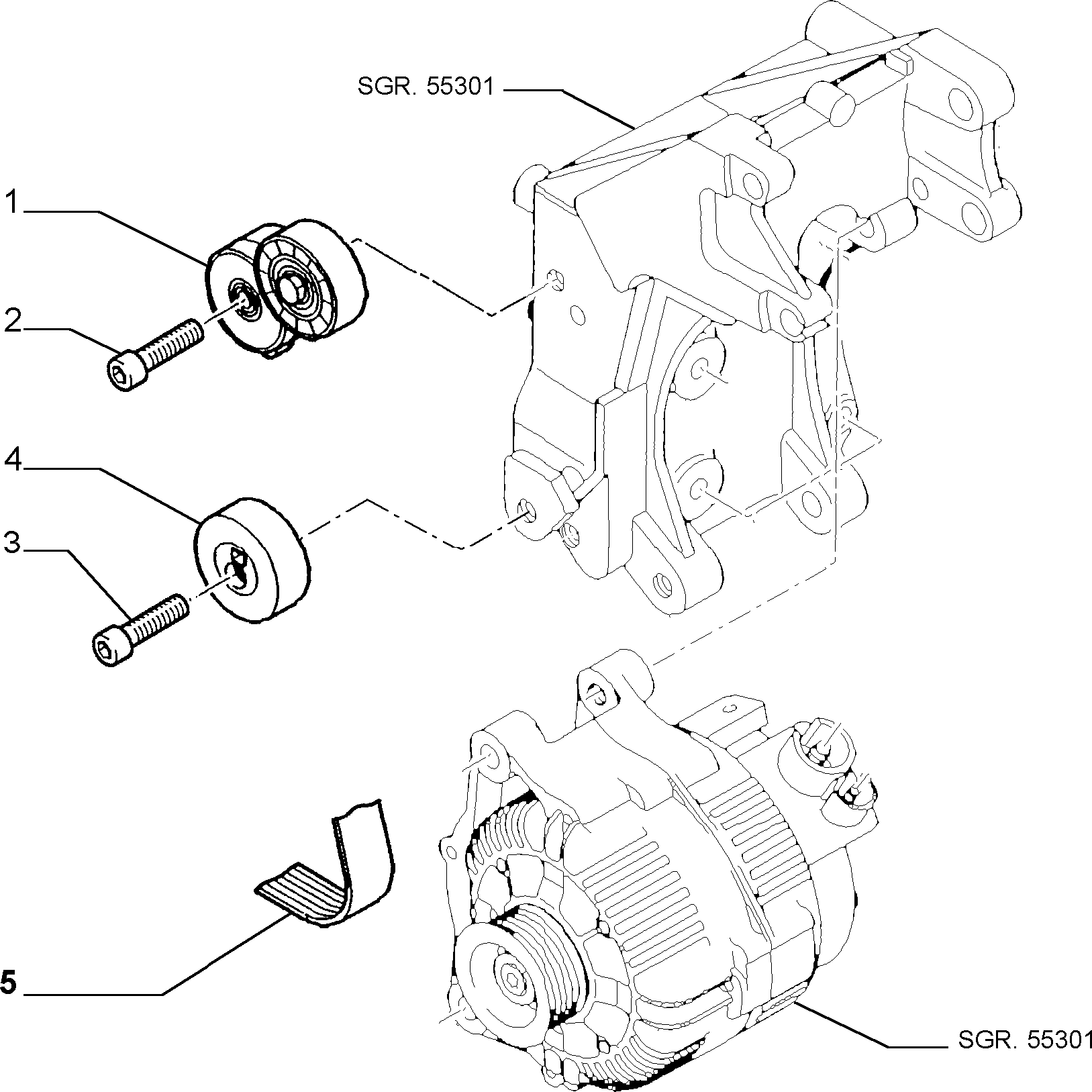 Lancia 9644846680 - Pasek klinowy wielorowkowy parts5.com