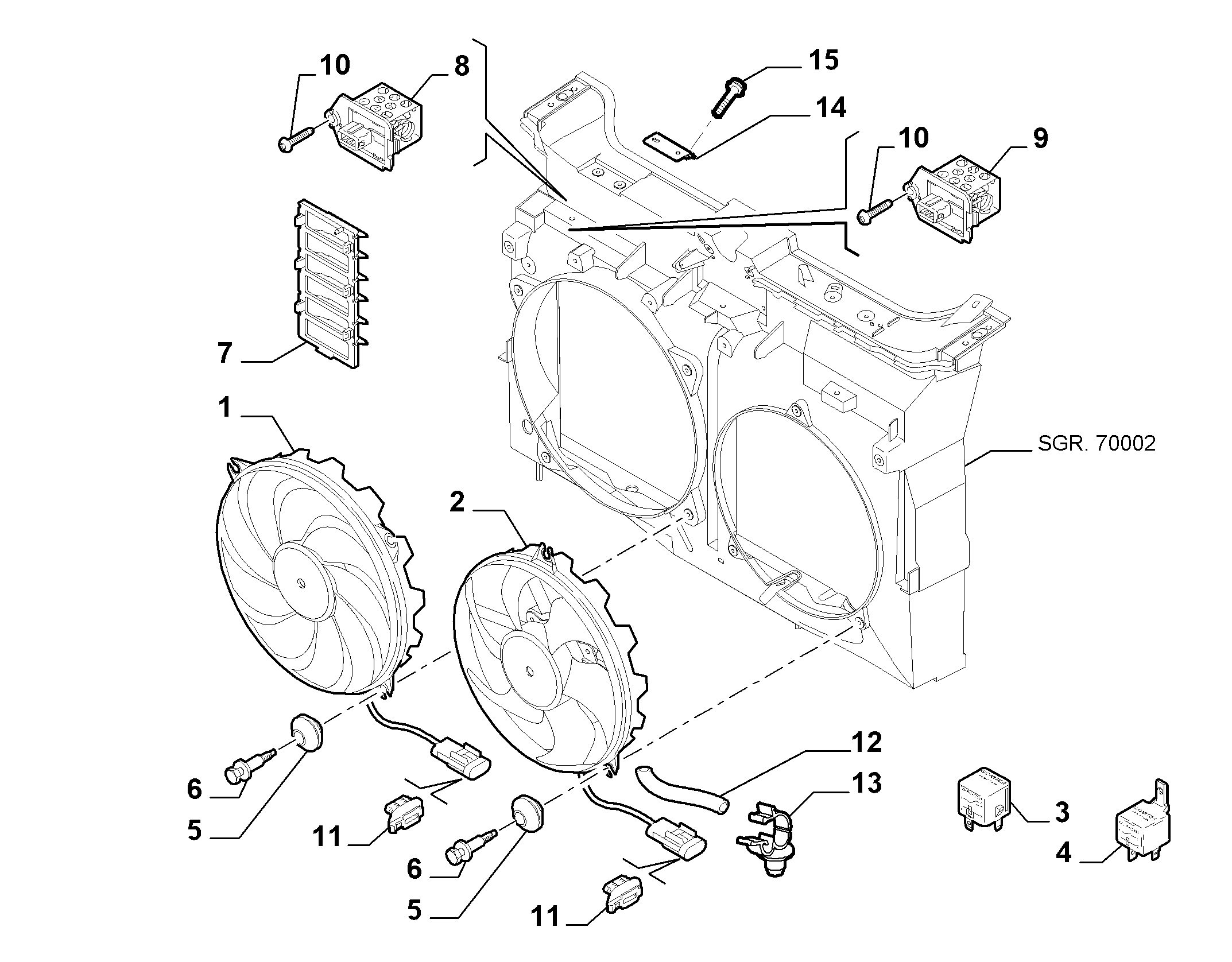 PEUGEOT 9641212480 - Αντίσταση σε σειρά, μοτέρ βεντιλατέρ ψυγείου parts5.com