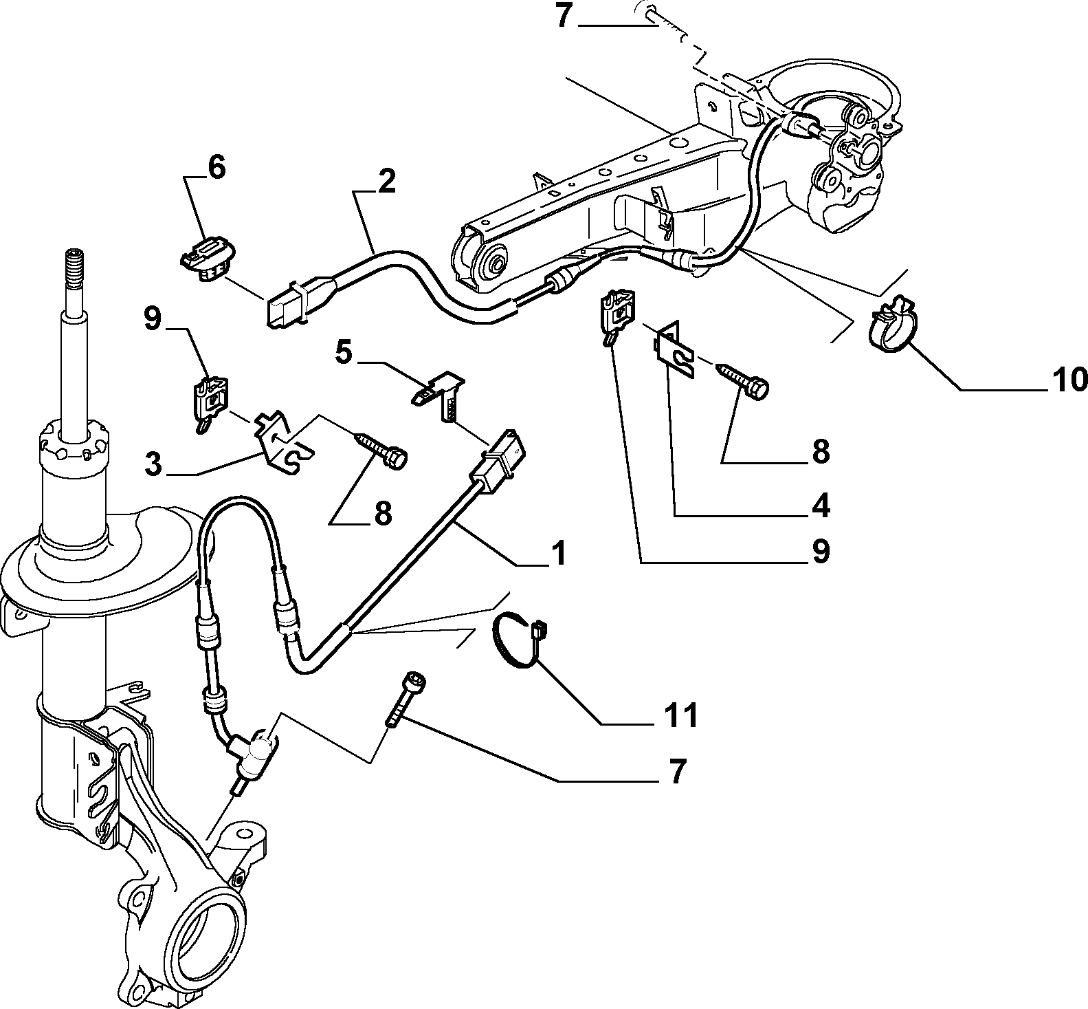 CITROËN/PEUGEOT 1494167080 - Senzor, broj obrtaja točka parts5.com