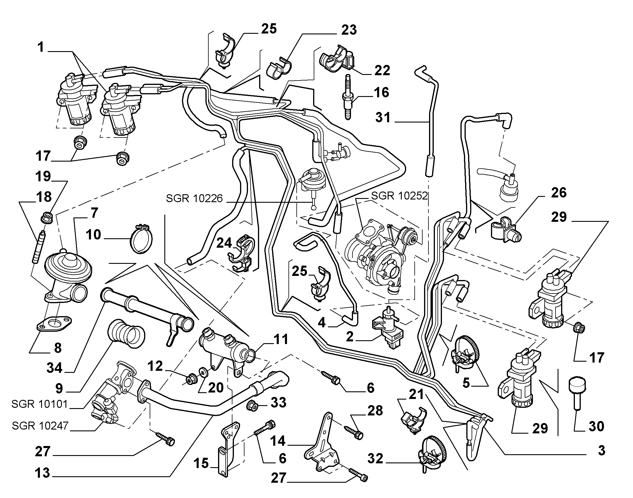 FIAT 9635704380 - Convertor presiune parts5.com