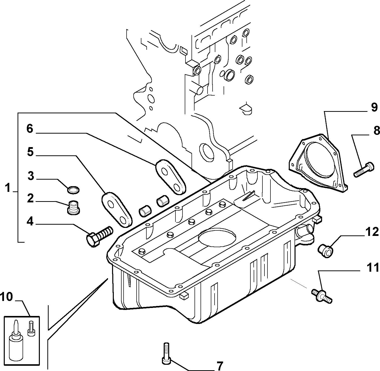 FIAT 10261660 - Seal Ring, oil drain plug parts5.com