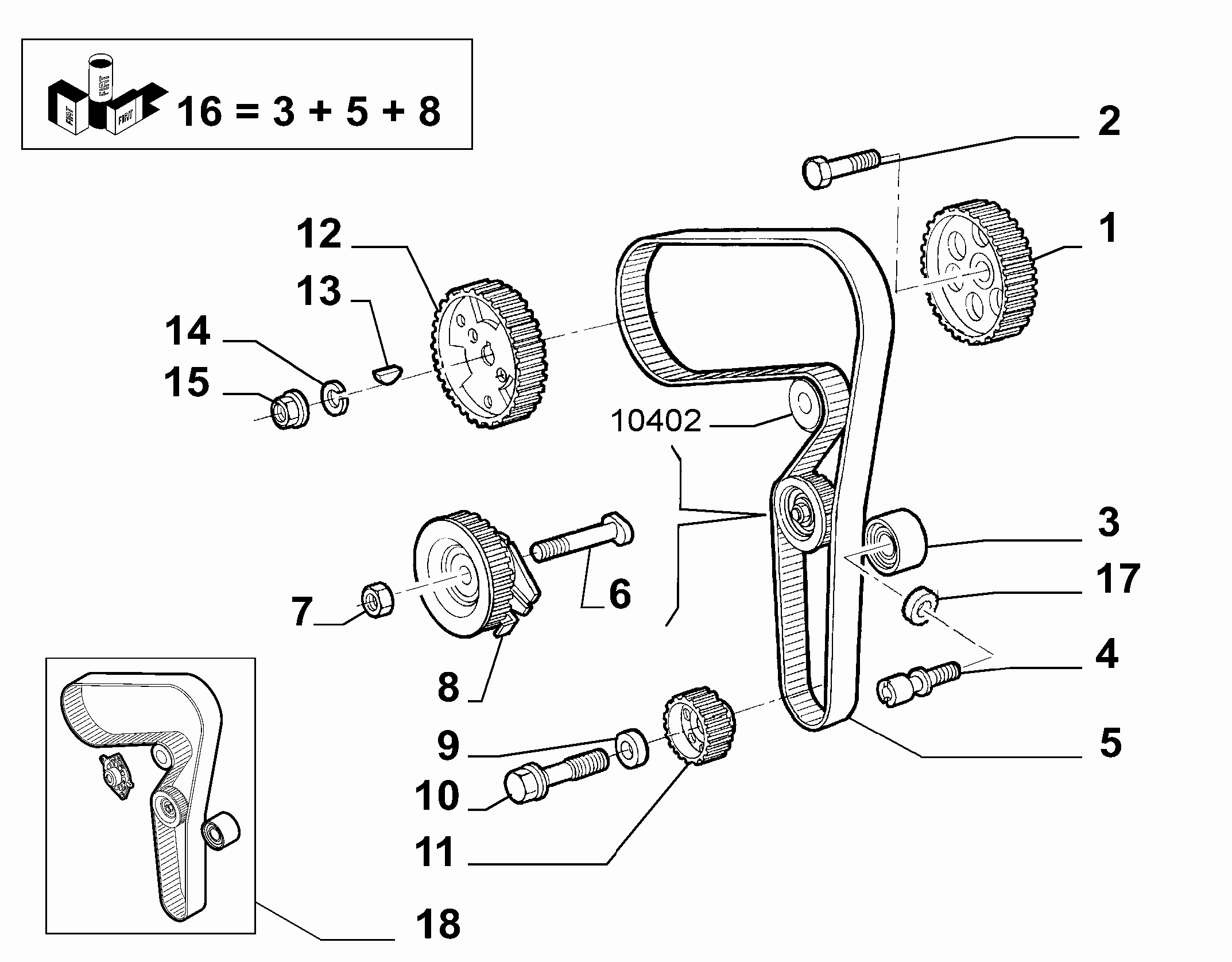 Lancia 71736795 - Hammashihnasarja parts5.com