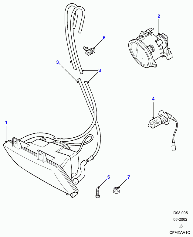 Land Rover XCD100030L - Bulb, reverse light parts5.com