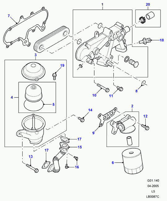 MAZDA LPX100590 - Filtru ulei parts5.com