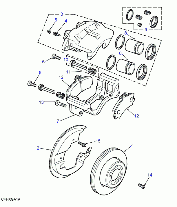 Land Rover STC1920 - Pasador guía, pinza del freno parts5.com