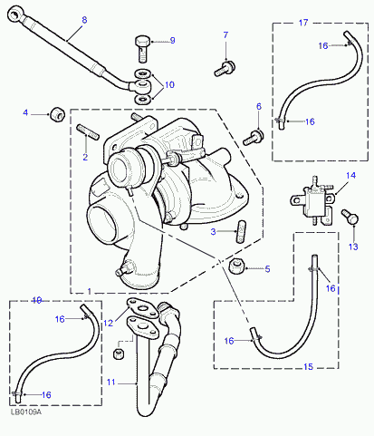 Land Rover ESR2033 - Παξιμάδι, πολλαπλή εξαγωγής parts5.com