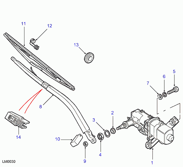 Land Rover DKC 1008 90 - Limpiaparabrisas parts5.com