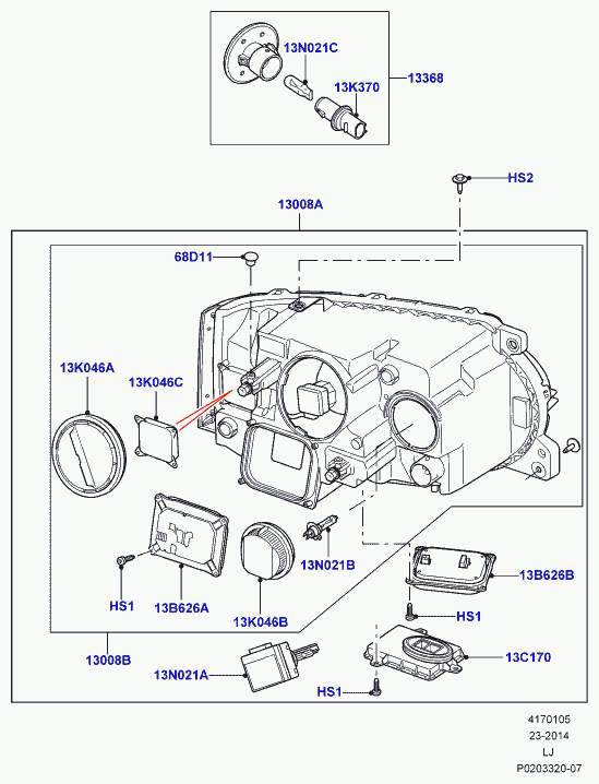 Land Rover LR000703 - Žárovka mlhového světlometu parts5.com