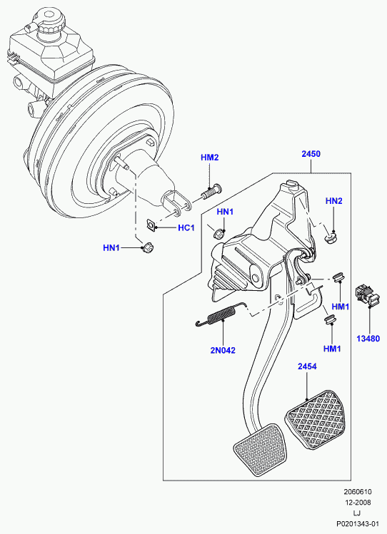 Land Rover XKB000022 - Féklámpakapcsoló parts5.com