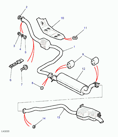 Land Rover ESR1695 - Nut, exhaust manifold parts5.com