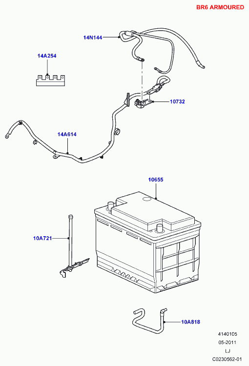 Rover YGD 5001 00 - Batterie de démarrage parts5.com